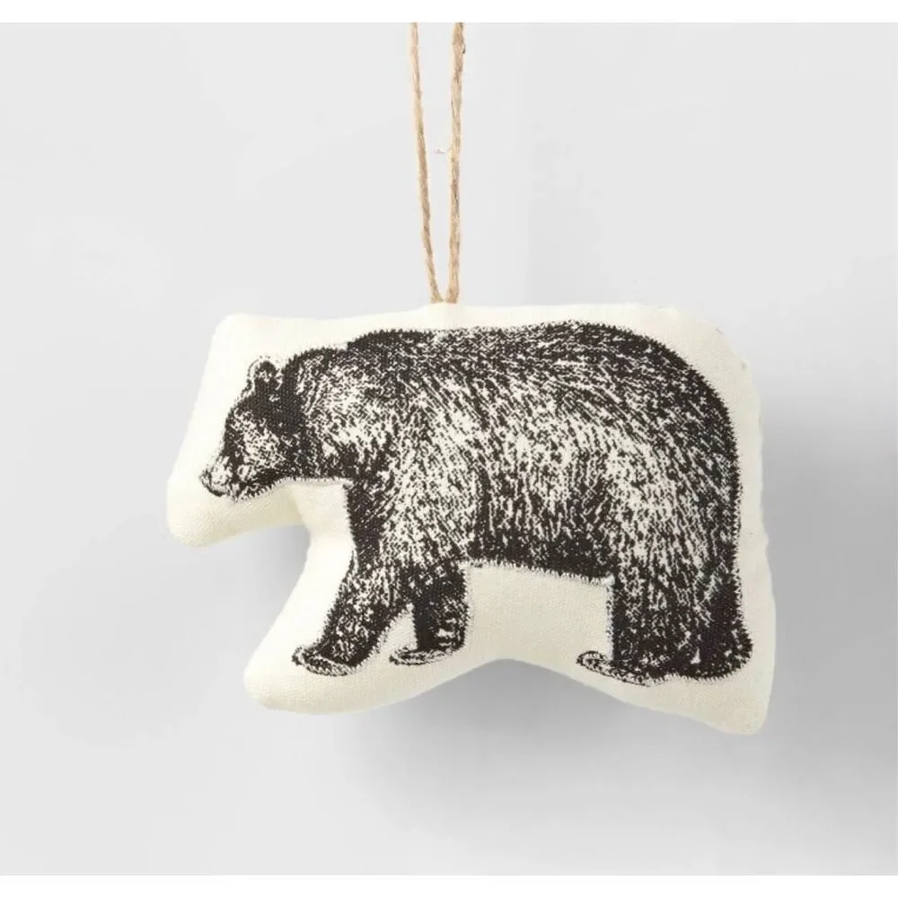 Target Fabric Black Bear Pillow Christmas Tree Ornament Wondershop